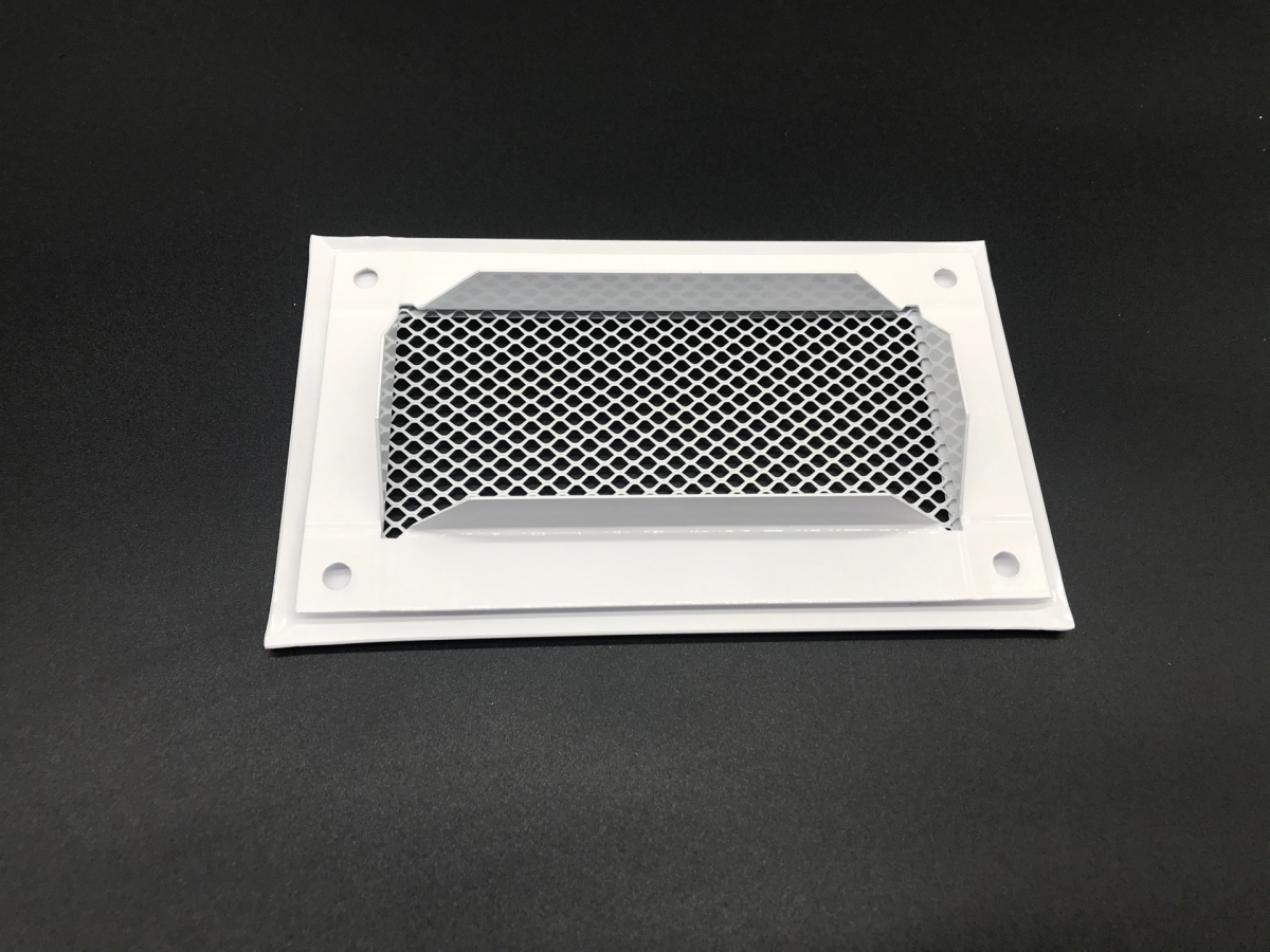 Решетка приточно-вытяжная с фланцем на магнитах 220х90 мм стальная