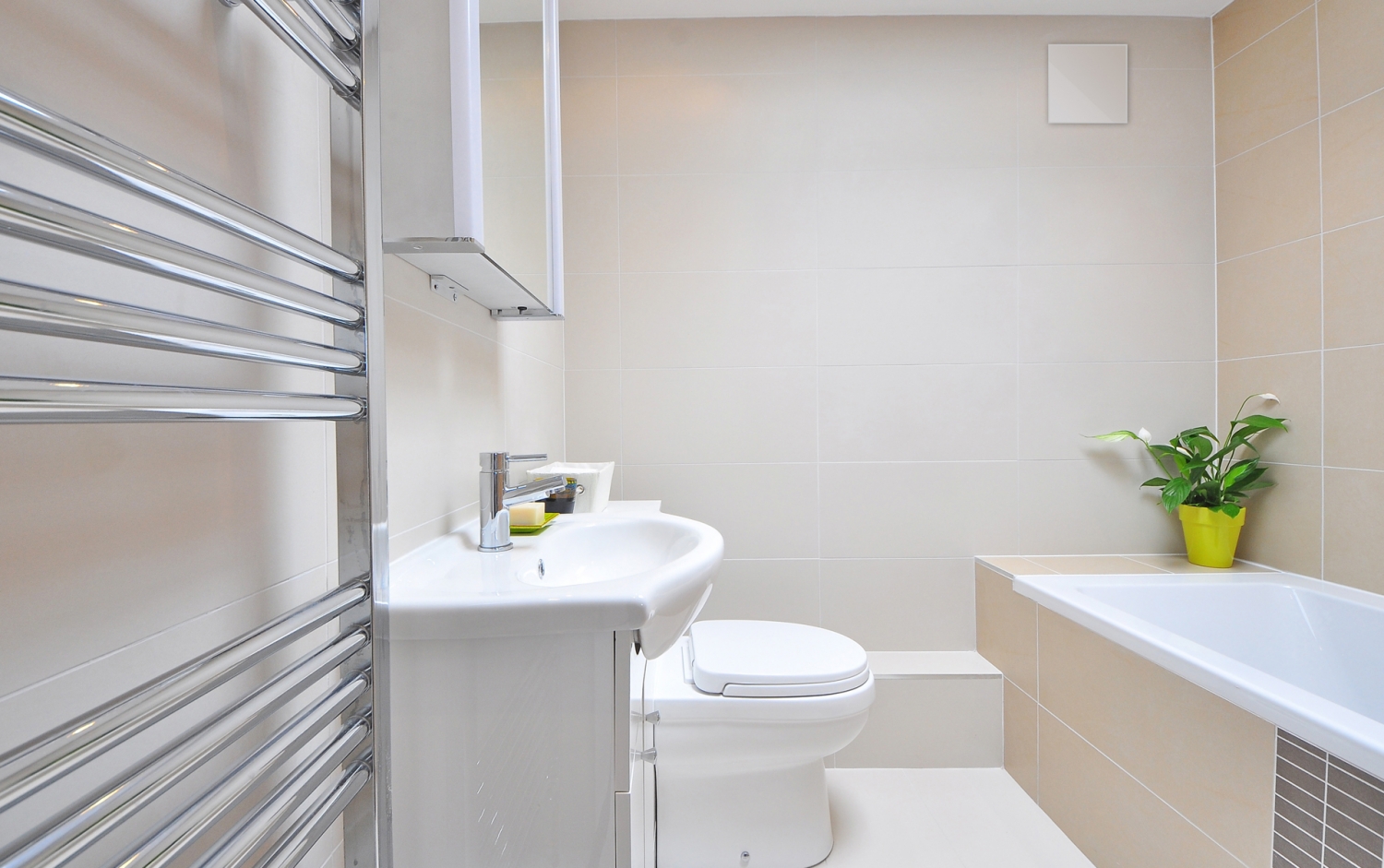 Анемостат со стеклянной внешней частью FOZA D 125 мм. Матовое зеркало. Белый