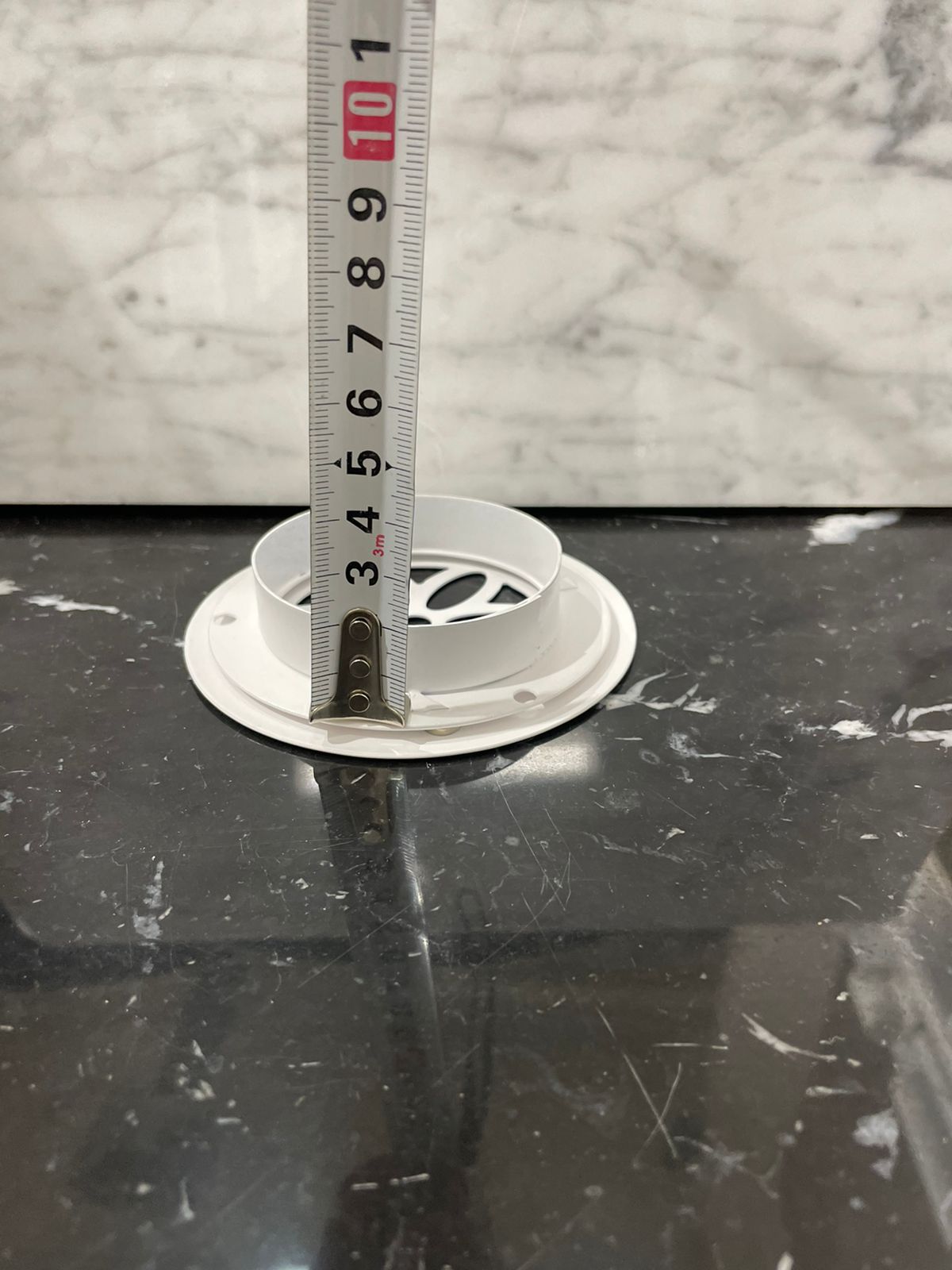 Решётка вентиляционная на магнитах цветок 125 мм белая