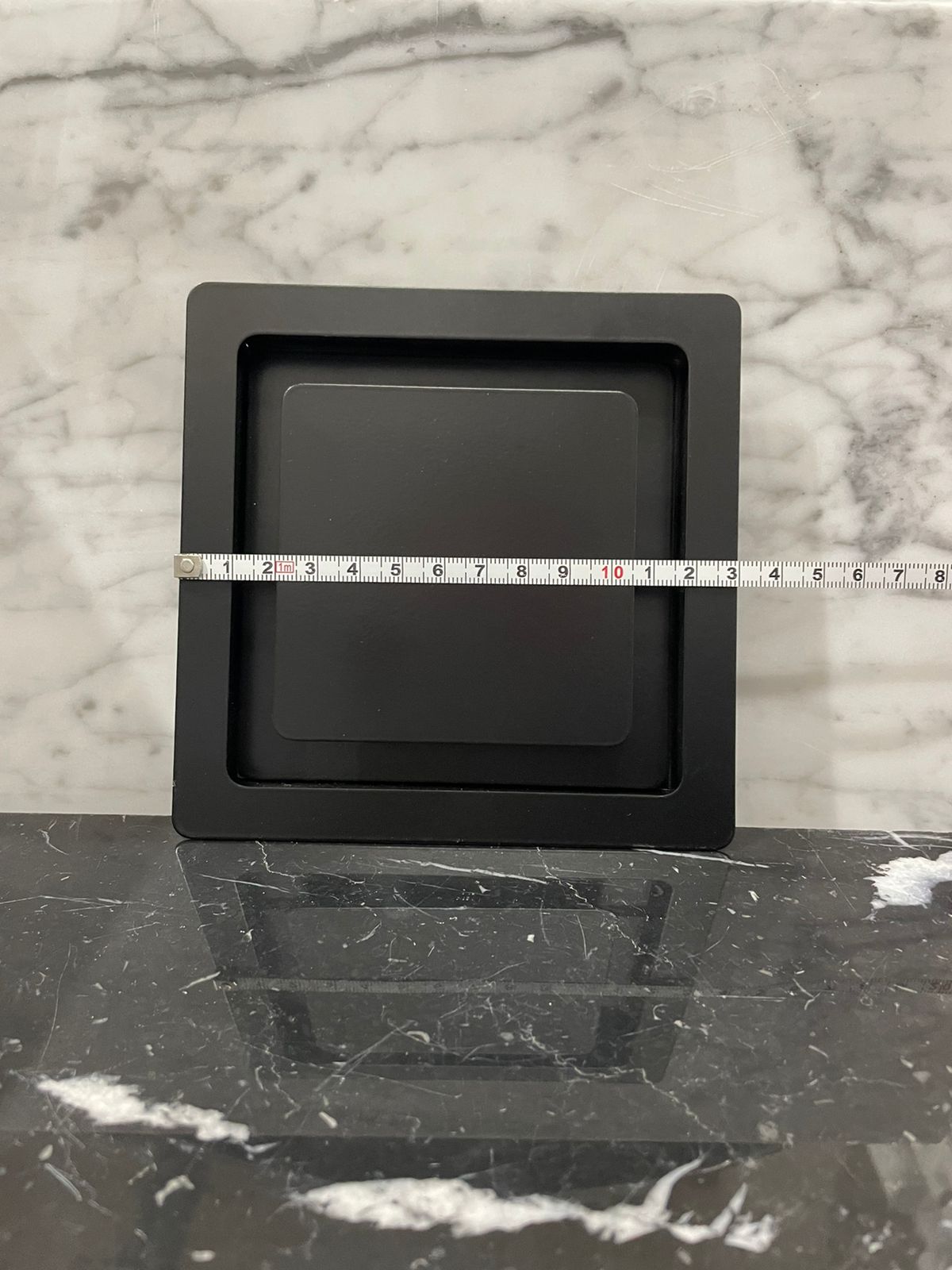 Диффузор квадратный на магнитах для потолков ТДК100 черный