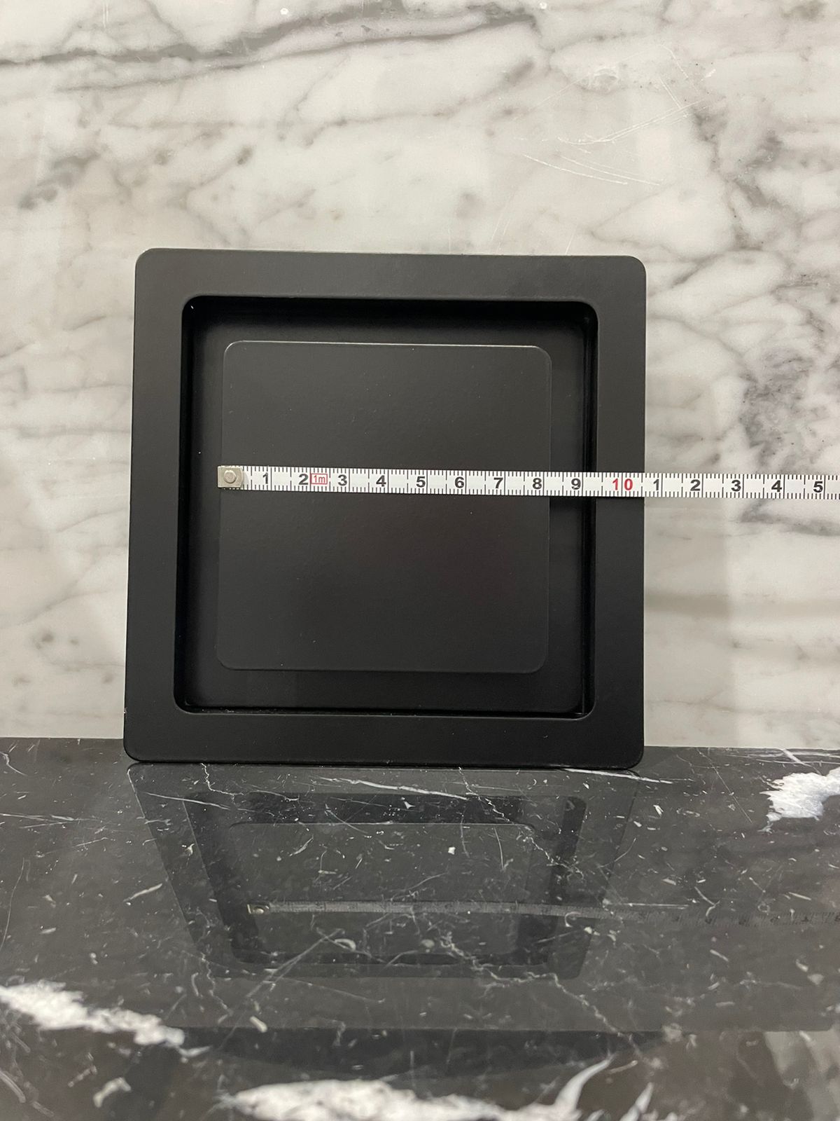 Диффузор квадратный на магнитах для потолков ТДК100 черный