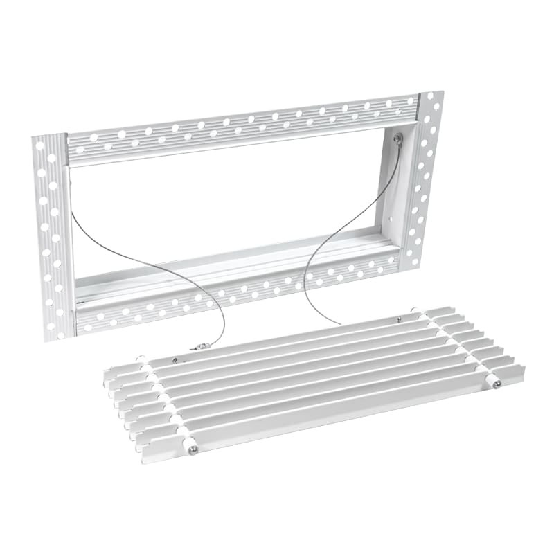 Дизайнерская съемная решетка для скрытого монтажа Brofer FUTURE-10 300x200 белая