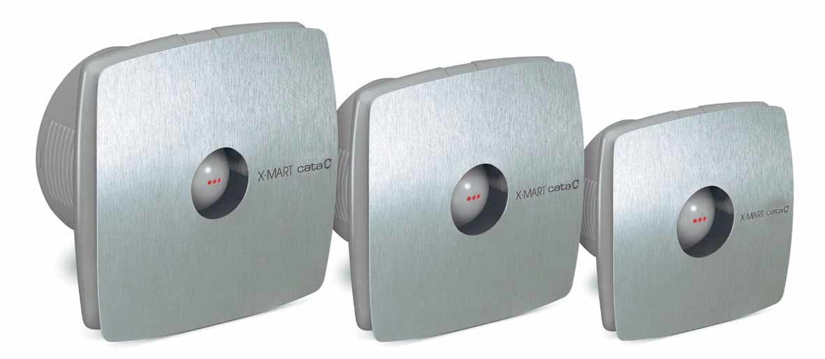 Вентилятор накладной Cata X-Mart 15 inox Timer (таймер)