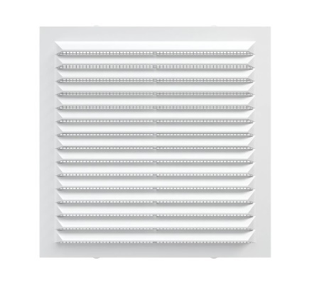 Решетка вытяжная с сеткой без рамки ERA 1919С 194х194 мм белая