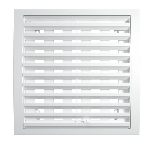 Решетка пластиковая жалюзийная ERA 3535РРП (350х350мм)