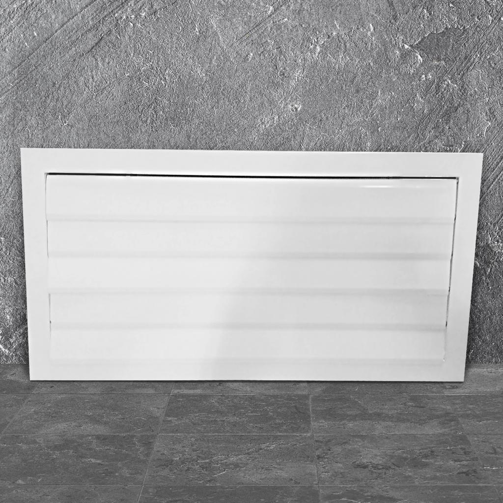 Решетка алюминиевая с гравитационными жалюзи 520х520мм