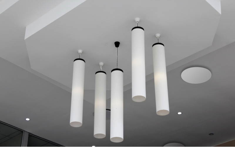 Анемостат со стеклянной внешней частью FOZA D 125 мм. Матовое зеркало. Белый