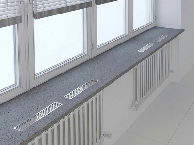 Вентиляционная решетка Благовест 100x500, белая