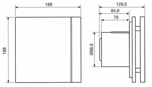 Soler & Palau Silent Design 100 CZ 4C