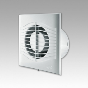 Вентилятор осевой вытяжной ERA DiCiTi SLIM 5С-02 d125 со шнуровым тяговым выключателем