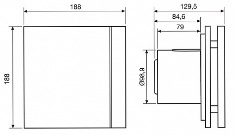 Вентилятор Soler & Palau Silent Design 100 CZ 4C Ivory